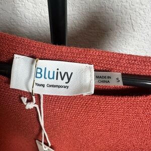 Pink Lily Rust Long Sleeve Dress